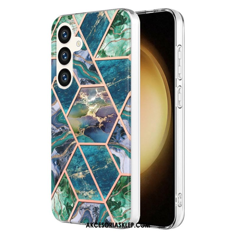 Etui Samsung Galaxy S24 5g Marmur Geometryczny