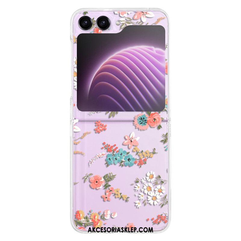 Etui Samsung Galaxy Z Flip 5 Przezroczyste Fleuretki