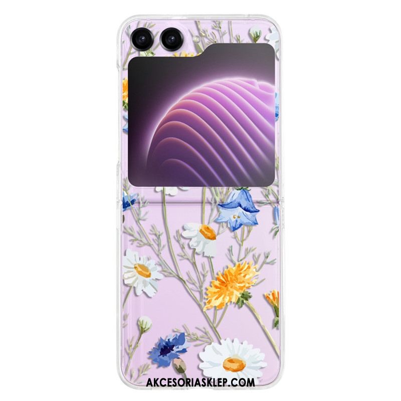 Etui Samsung Galaxy Z Flip 5 Przezroczyste Fleuretki