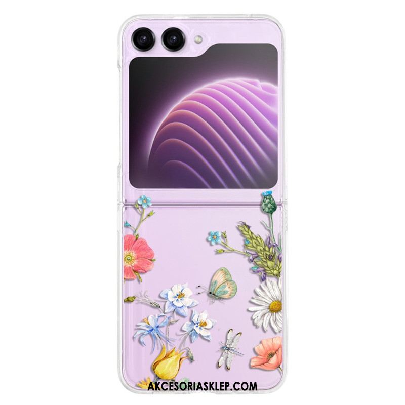 Etui Samsung Galaxy Z Flip 5 Przezroczyste Fleuretki