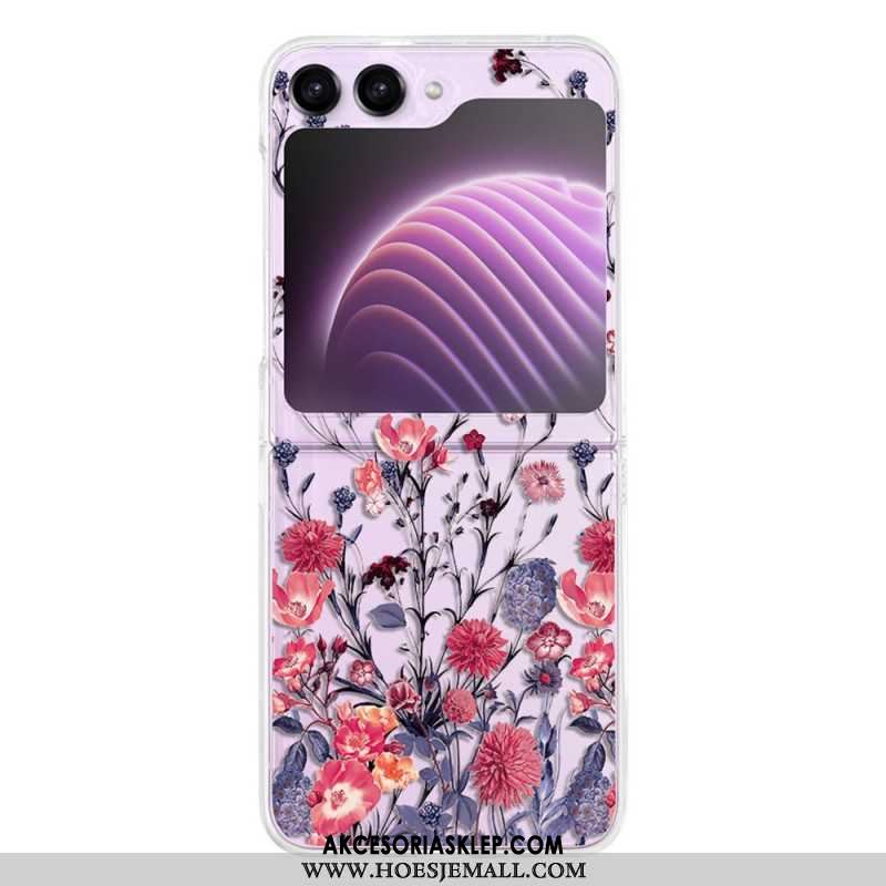 Etui Samsung Galaxy Z Flip 5 Przezroczysty Kwiatowy