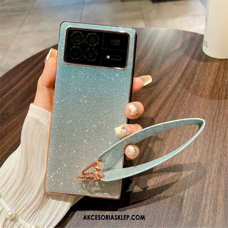 Etui Xiaomi Mix Fold 3 Cekiny Z Paskami Etui Ochronne