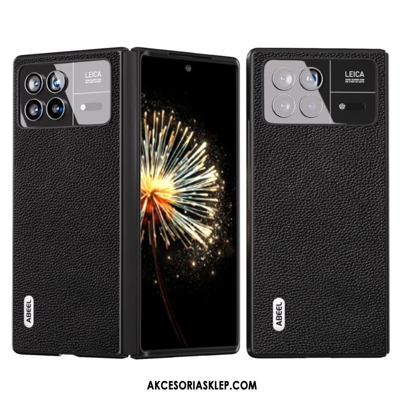 Etui Xiaomi Mix Fold 3 Tekstura Liczi Abeel