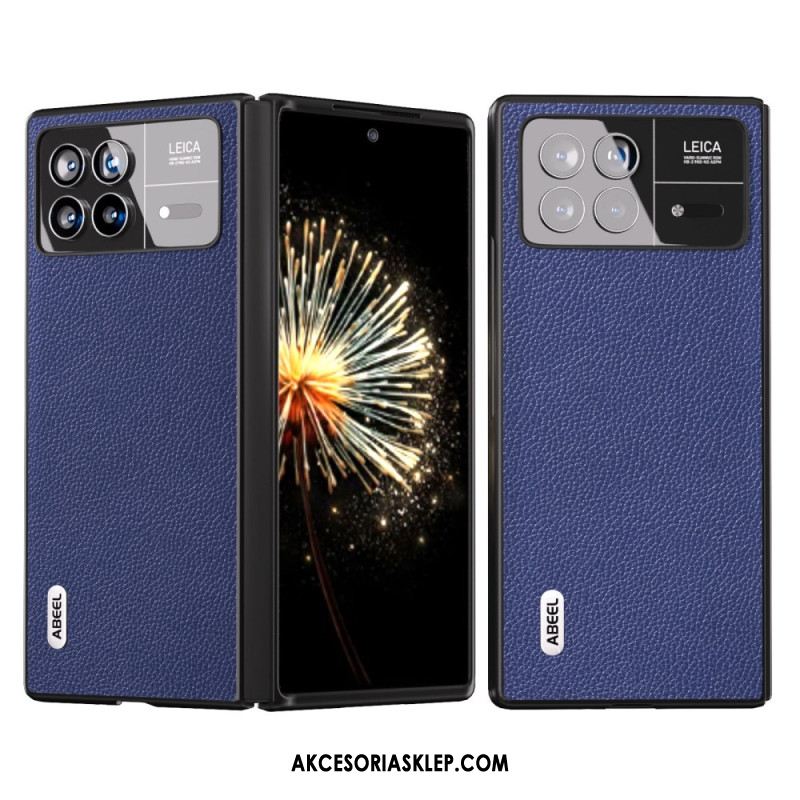 Etui Xiaomi Mix Fold 3 Tekstura Liczi Abeel