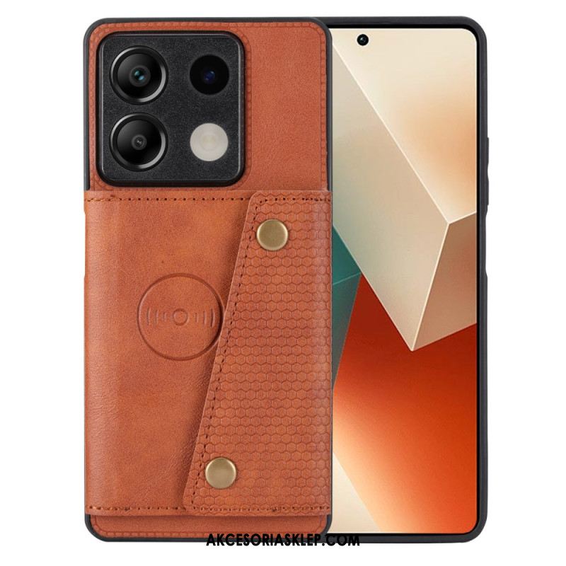 Etui Xiaomi Redmi Note 13 5g Etui Na Karty Z Efektem Skóry