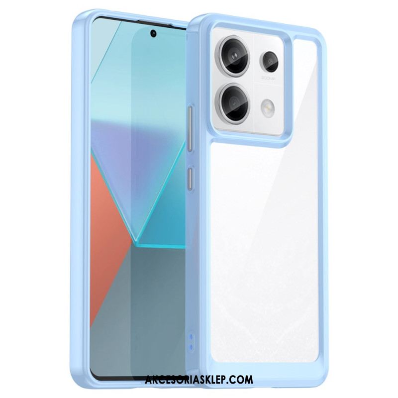 Etui Xiaomi Redmi Note 13 Pro 5g Hybrydowe Kolorowe Krawędzie Etui Ochronne