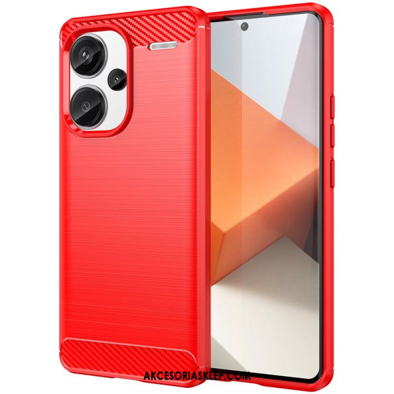 Etui Xiaomi Redmi Note 13 Pro Plus 5g Szczotkowane Włókno Węglowe Etui Ochronne