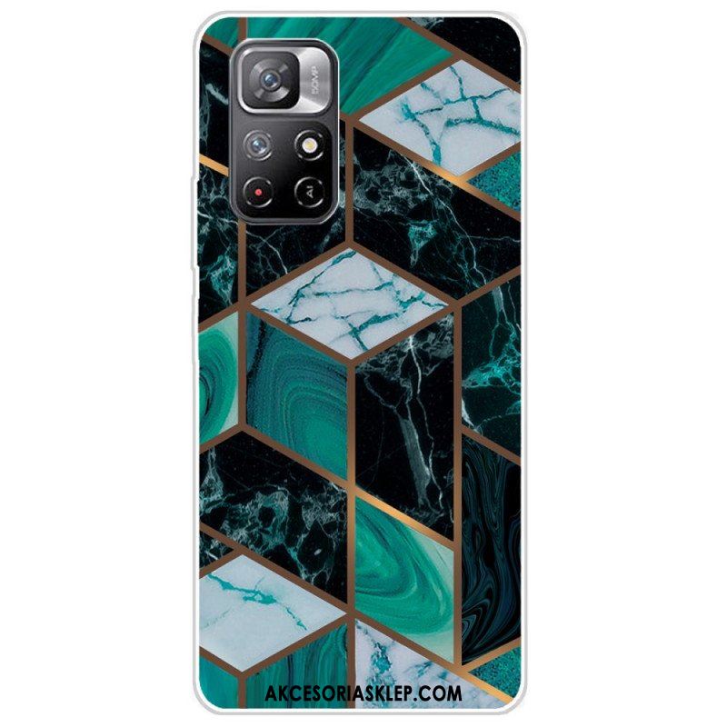 Etui do Poco M4 Pro 5G Geometria Marmuru