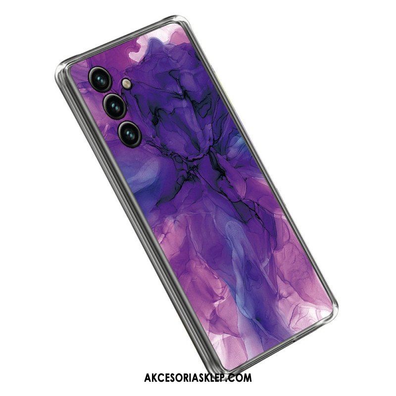 Etui do Samsung Galaxy A14 / A14 5G Akwarela Marmuru