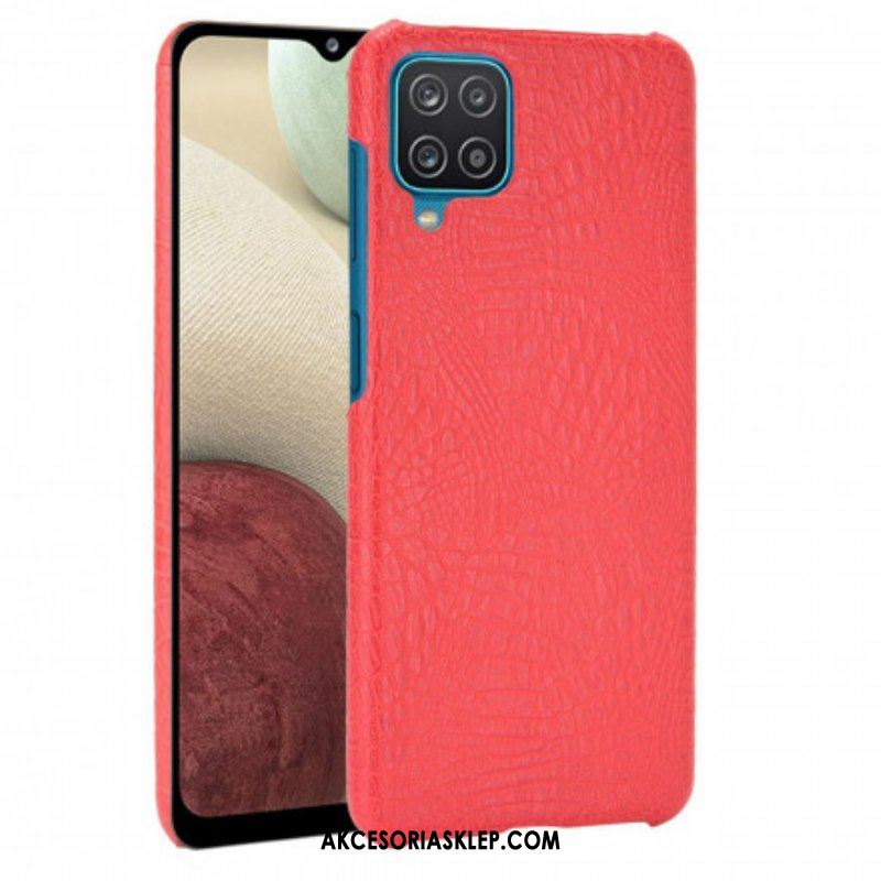 Etui do Samsung Galaxy M12 / A12 Efekt Skóry Krokodyla