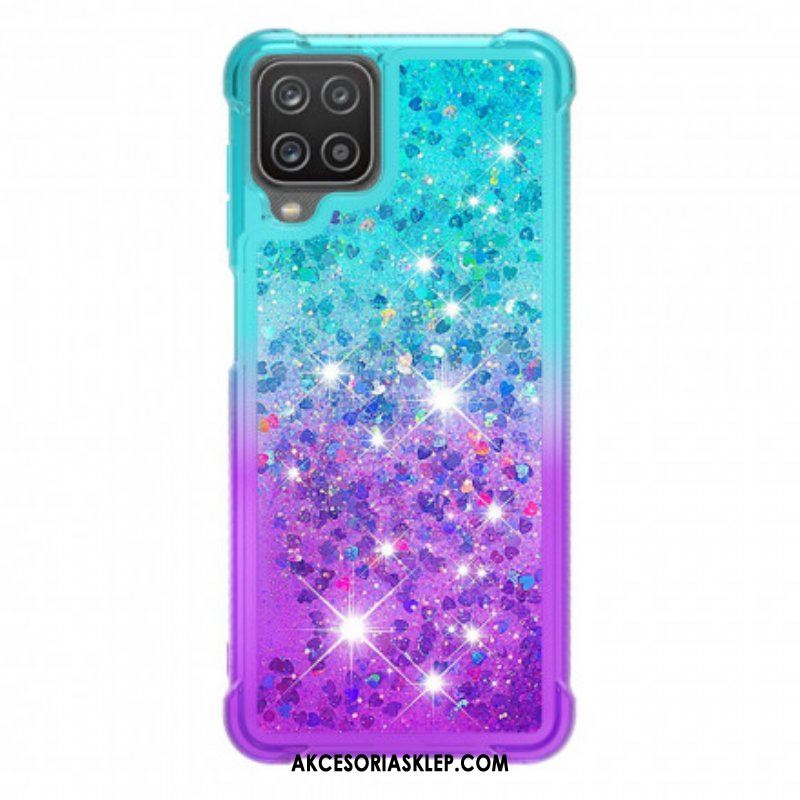 Etui do Samsung Galaxy M12 / A12 Kolory Cekinów