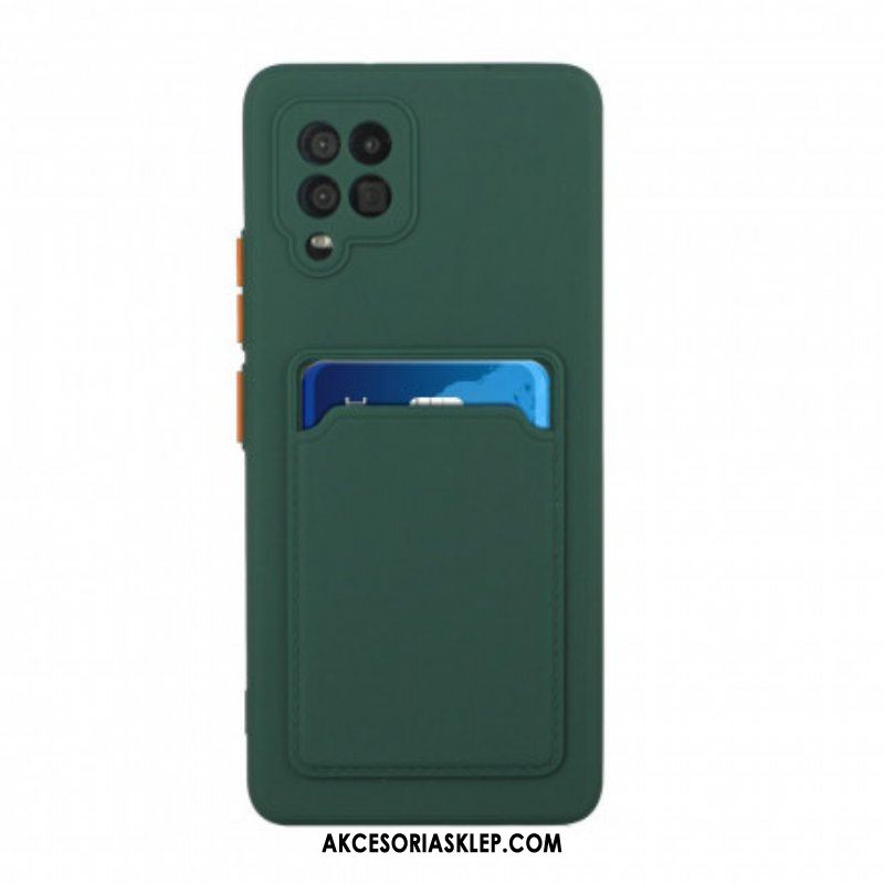 Etui do Samsung Galaxy M12 / A12 Silikonowy Uchwyt Na Kartę