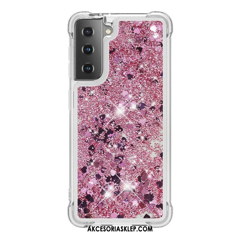 Etui do Samsung Galaxy S21 5G Pragnienia Cekiny