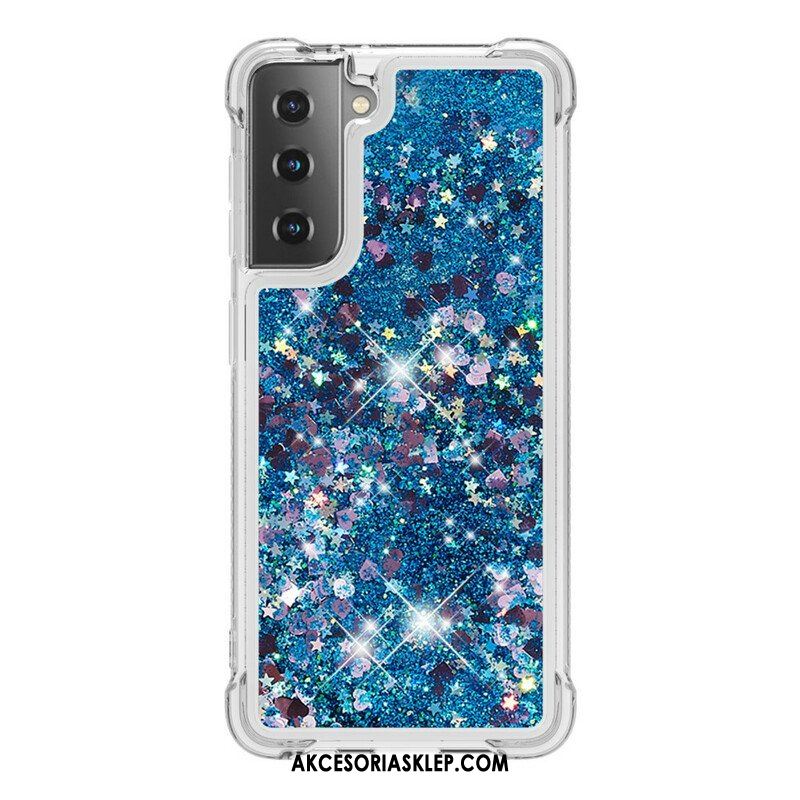 Etui do Samsung Galaxy S21 5G Pragnienia Cekiny