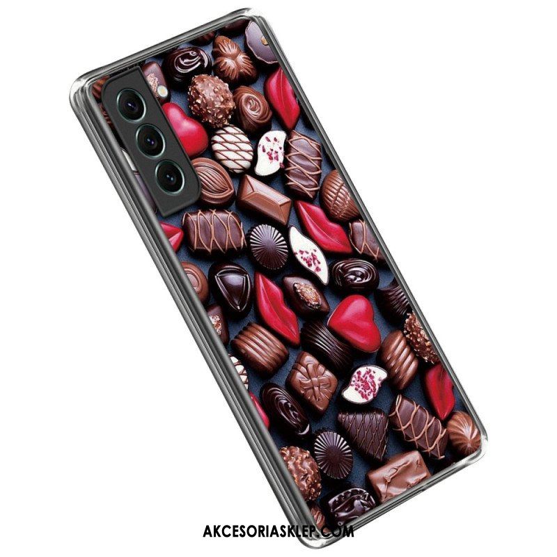 Etui do Samsung Galaxy S23 5G Elastyczna Czekolada