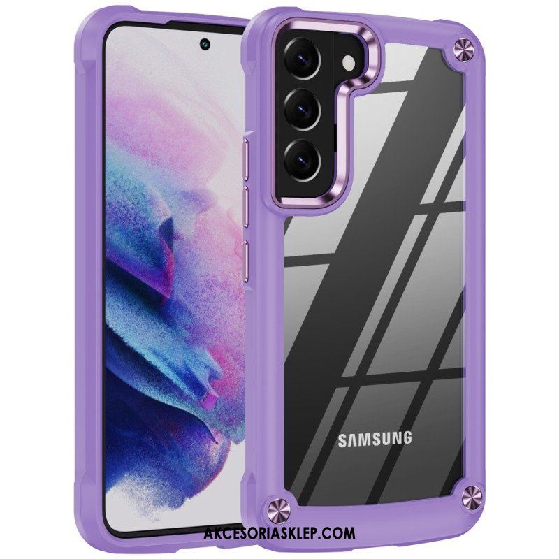 Etui do Samsung Galaxy S23 5G Hybryda Ze Stopem Aluminium