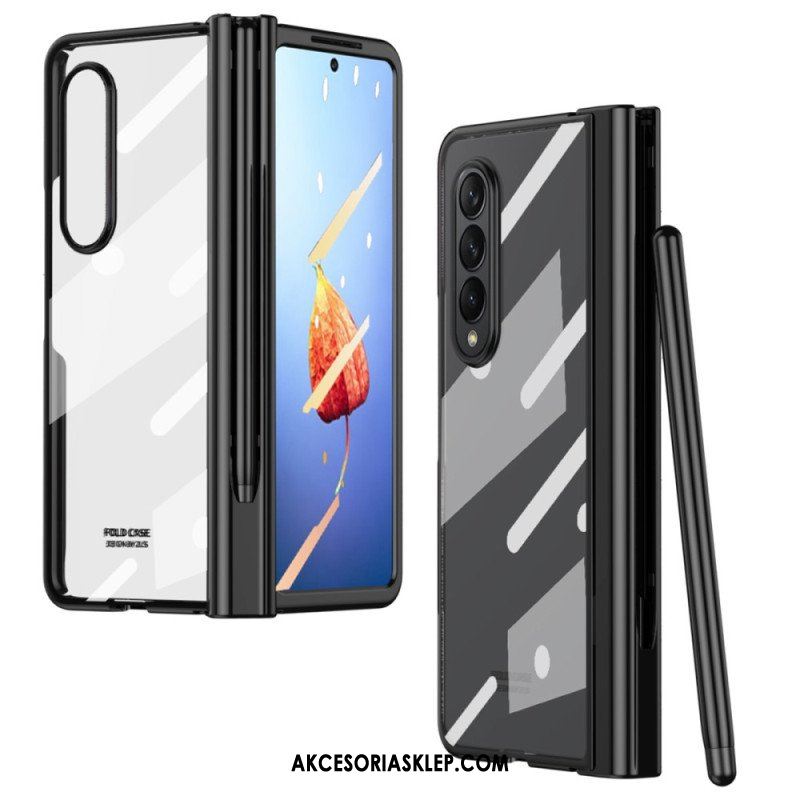 Etui do Samsung Galaxy Z Fold 4 Matowa Skorupa Z Rysikiem