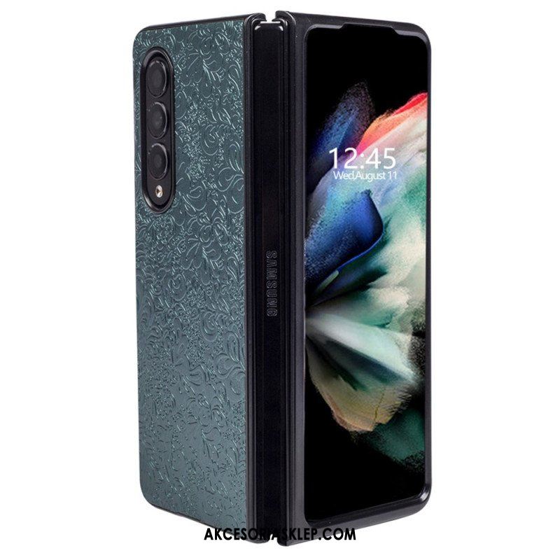 Etui do Samsung Galaxy Z Fold 4 Reliefowa Arabeska