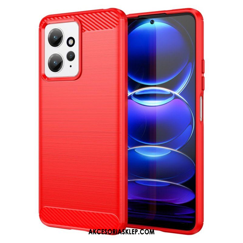 Etui do Xiaomi Redmi Note 12 4G Szczotkowane Włókno Węglowe