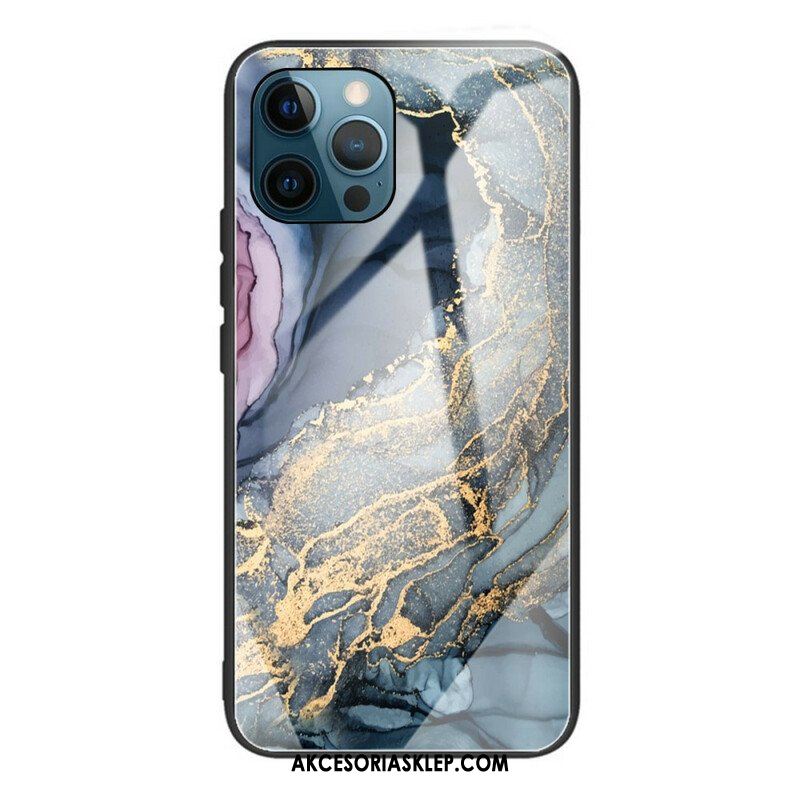 Etui do iPhone 13 Pro Marmurowe Szkło Hartowane