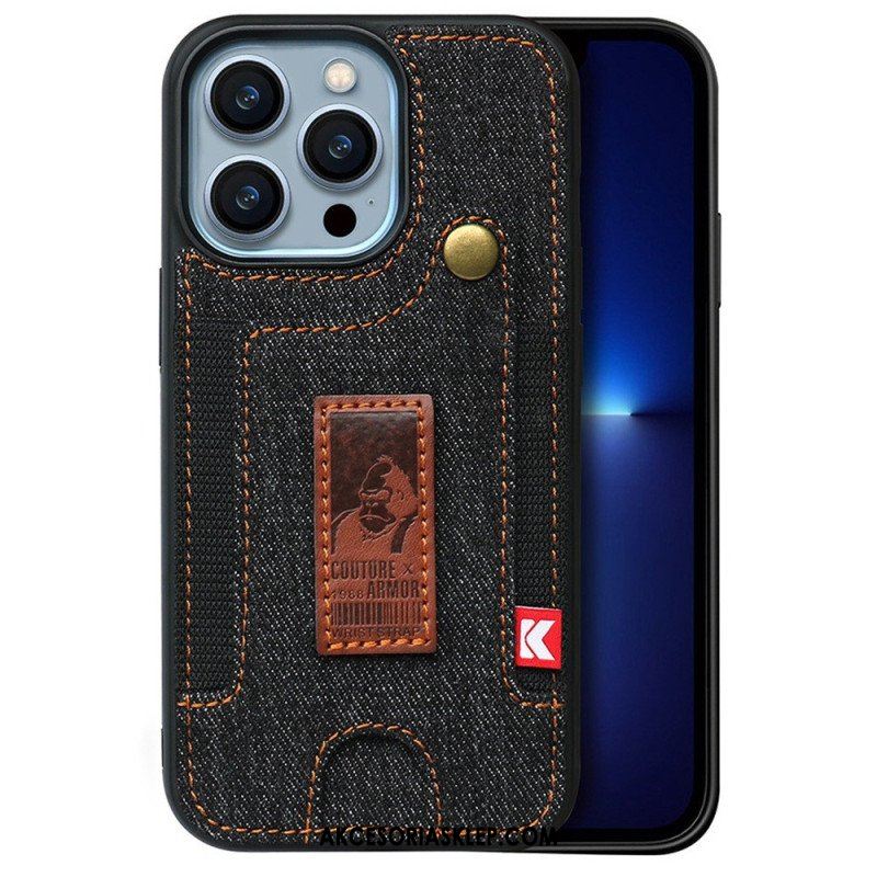 Etui do iPhone 14 Posiadacz Karty I Pasek Do Dżinsów