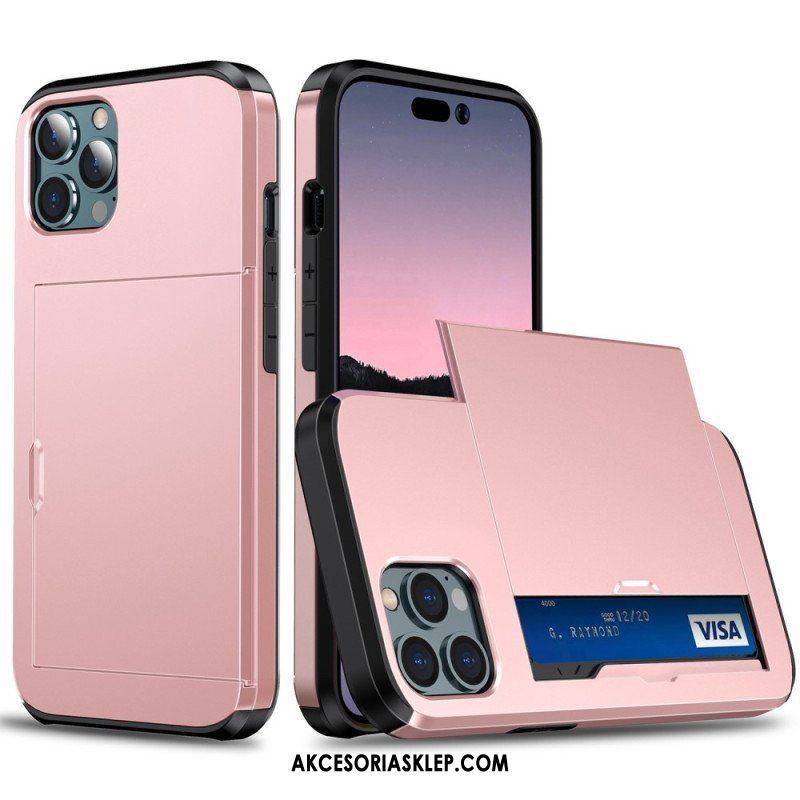 Etui do iPhone 14 Pro Max Dwa Zapinane Na Zamek Etui Na Karty