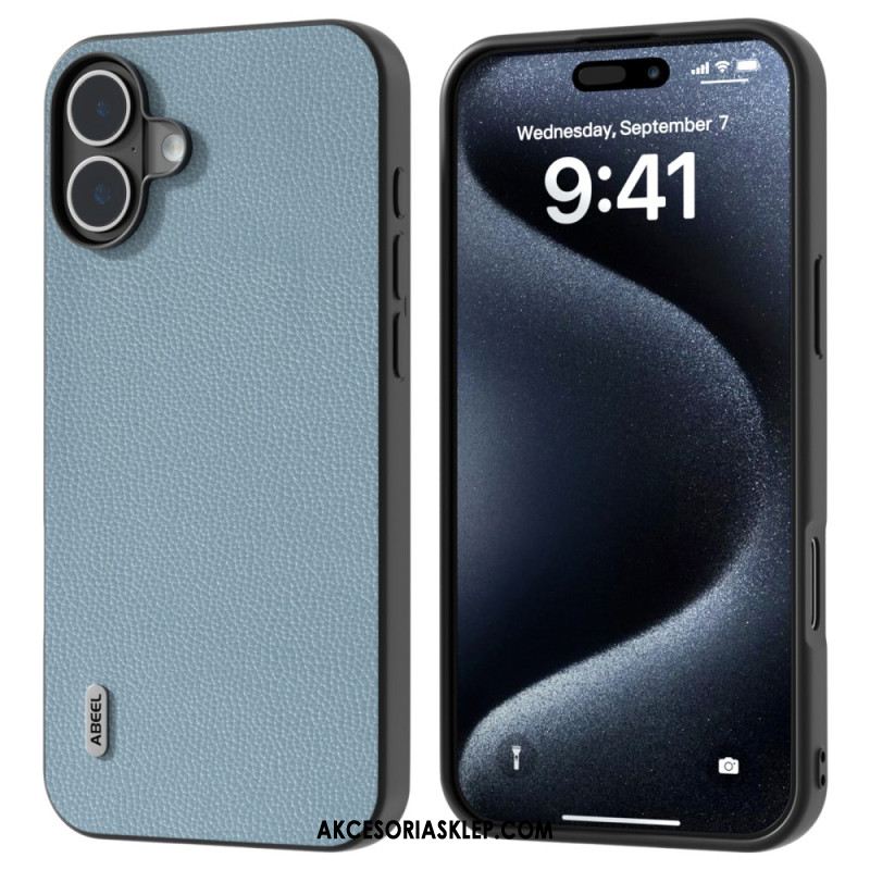 Etui iPhone 16 Plus Tekstura Litchi Abeel