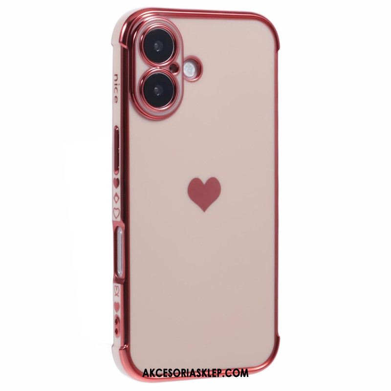 Etui iPhone 16 Wzór Serca