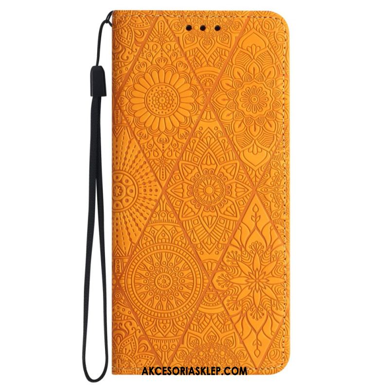 Flip Kotelot Do Samsung Galaxy A15 5g Patchwork Z Paskiem