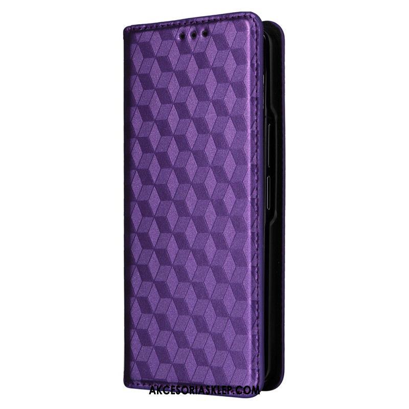 Flip Kotelot Samsung Galaxy Z Fold 5 Wzór 3d Etui Ochronne