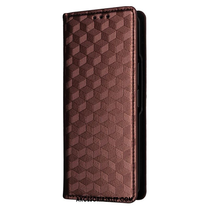 Flip Kotelot Samsung Galaxy Z Fold 5 Wzór 3d Etui Ochronne