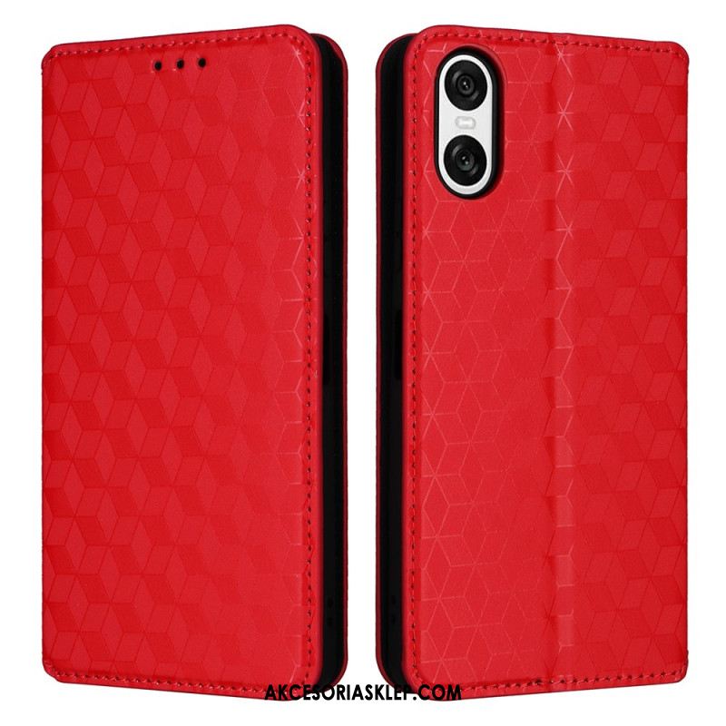 Flip Kotelot Sony Xperia 10 Vi Diamenty 3d Etui Ochronne