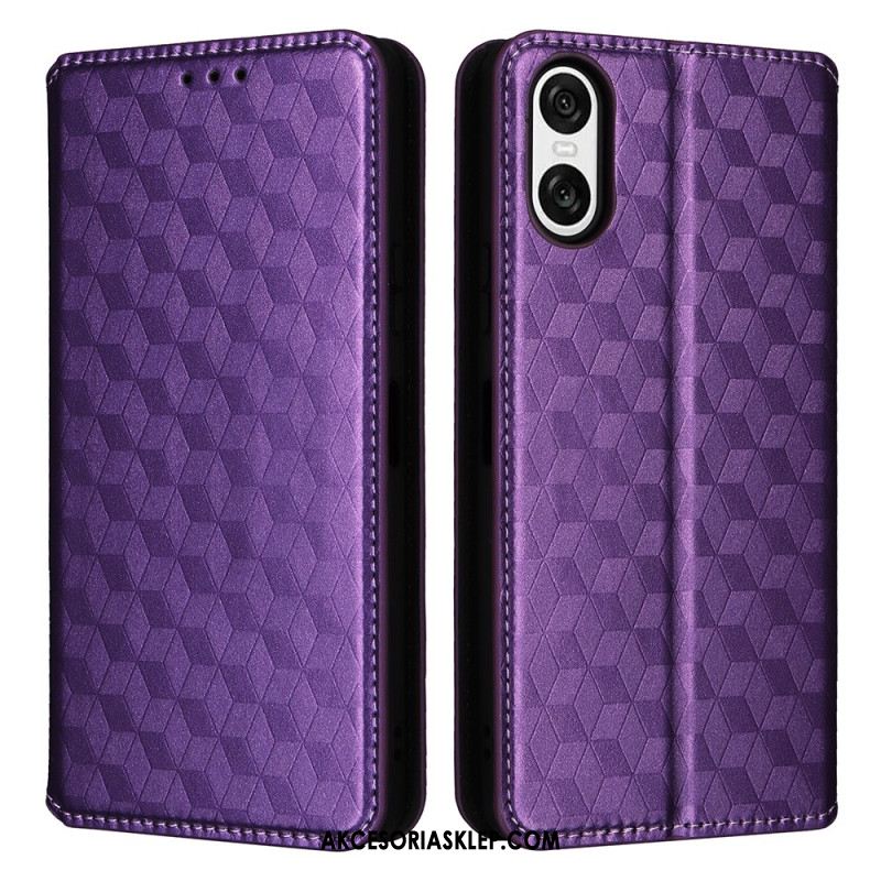 Flip Kotelot Sony Xperia 10 Vi Diamenty 3d Etui Ochronne