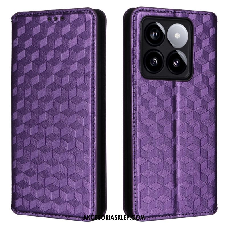 Flip Kotelot Xiaomi 14t Etui Na Telefon Kostki 3d