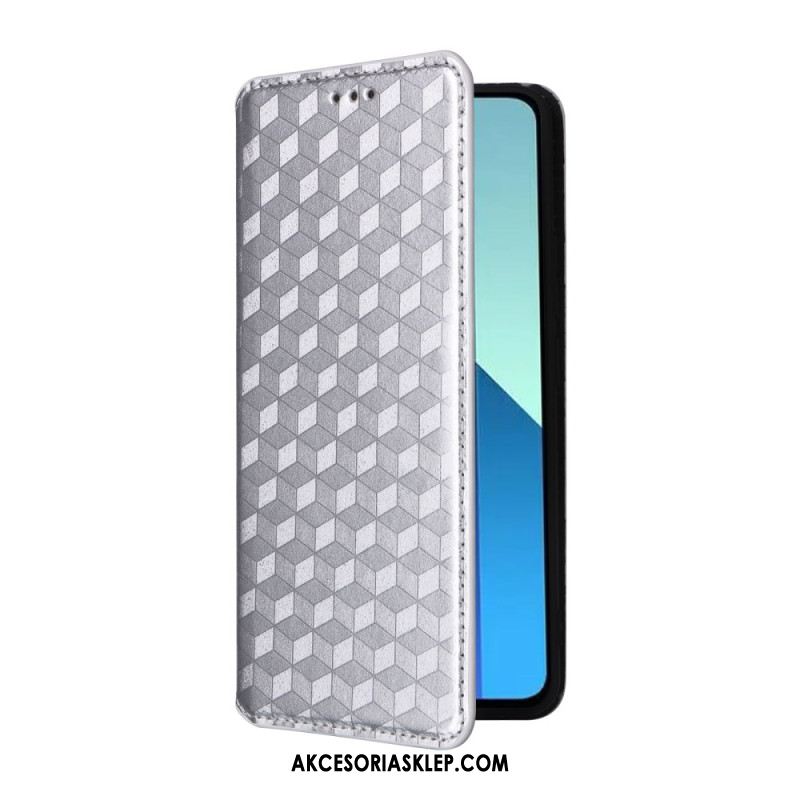 Flip Kotelot Xiaomi Redmi Note 13 4g Etui Na Telefon Diamenty 3d