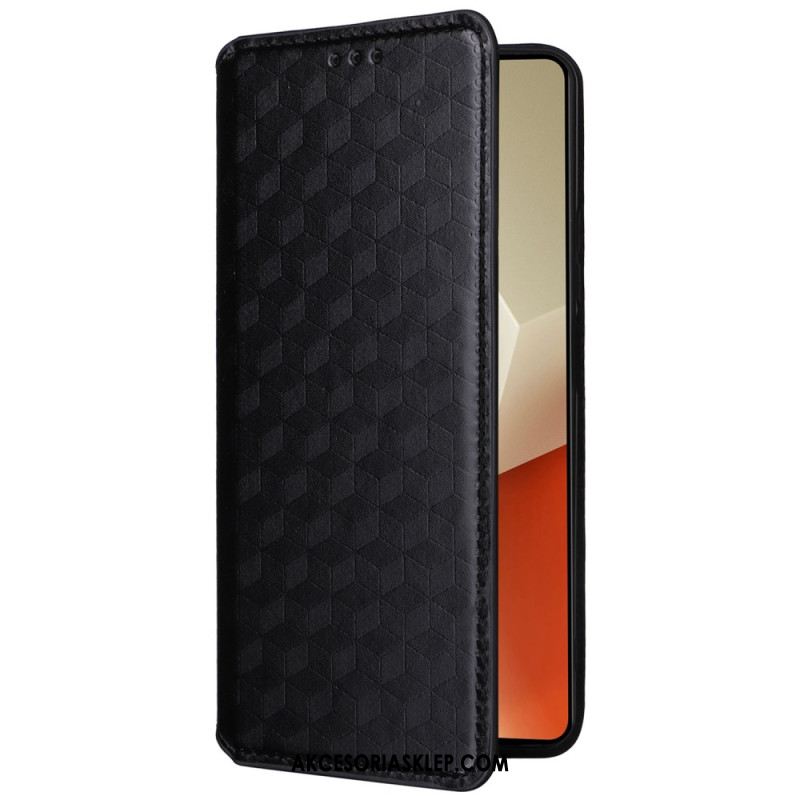 Flip Kotelot Xiaomi Redmi Note 13 Pro 5g Kostki 3d Etui Ochronne