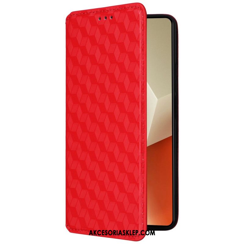 Flip Kotelot Xiaomi Redmi Note 13 Pro 5g Kostki 3d Etui Ochronne