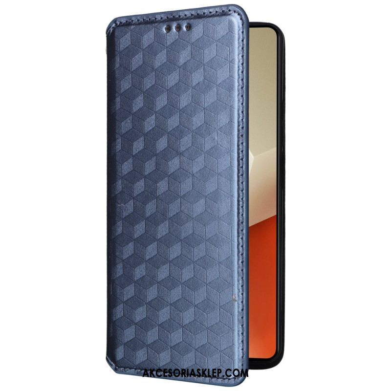 Flip Kotelot Xiaomi Redmi Note 13 Pro 5g Kostki 3d Etui Ochronne