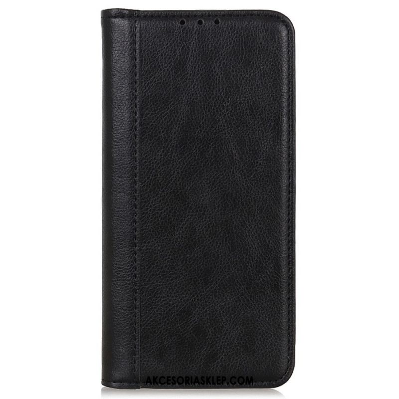 Flip Kotelot iPhone 16 Pro Dwoina Ze Skóry W Stylu Vintage Etui Ochronne