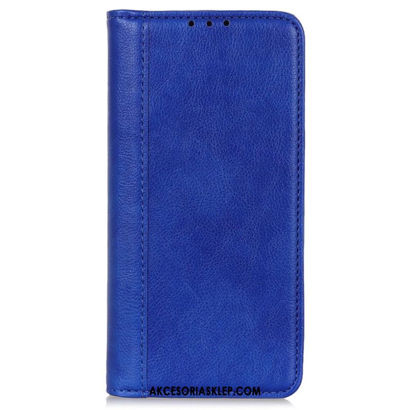 Flip Kotelot iPhone 16 Pro Dwoina Ze Skóry W Stylu Vintage Etui Ochronne