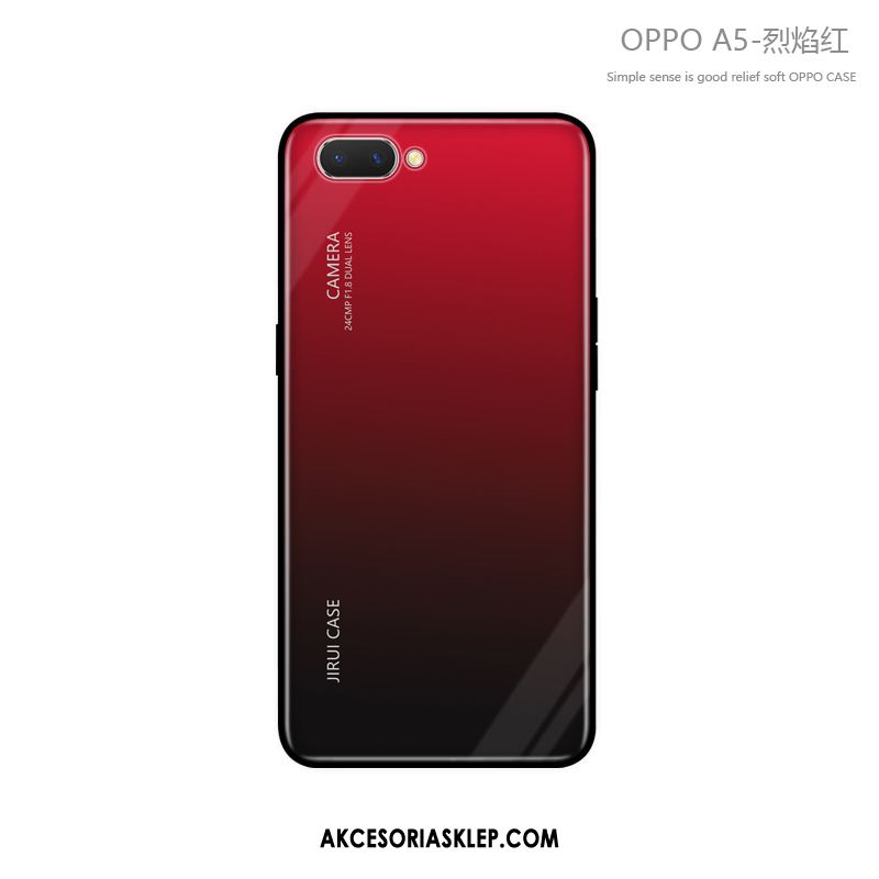 Futerał Oppo A5 All Inclusive Jasny Niebieski Czerwony Netto Modna Marka Etui Tanie