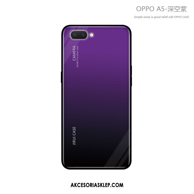 Futerał Oppo A5 All Inclusive Jasny Niebieski Czerwony Netto Modna Marka Etui Tanie