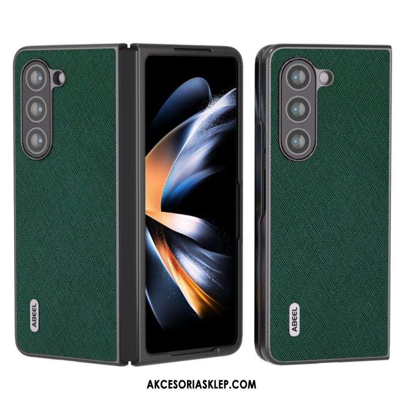 Futerały Samsung Galaxy Z Fold 5 Etui Na Telefon Prawdziwa Tkana Skóra Abeel