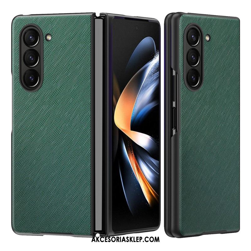 Futerały Samsung Galaxy Z Fold 5 Etui Na Telefon Styl Skóry Z Efektem Tkaniny