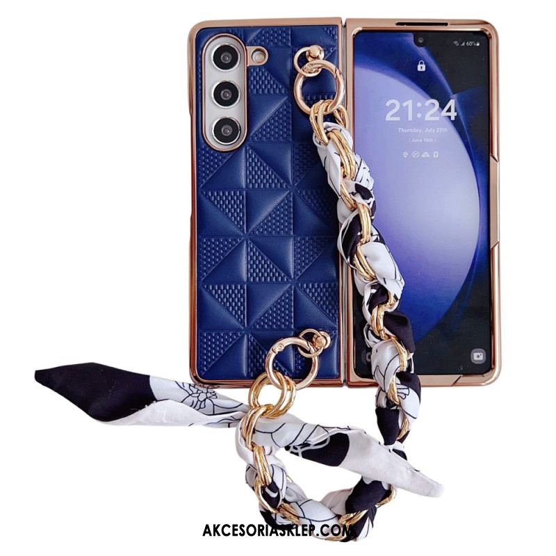 Futerały Samsung Galaxy Z Fold 6 Etui Na Telefon Łańcuszek Wstążkowy