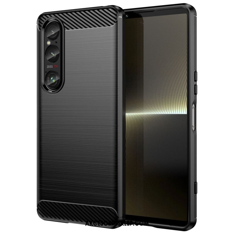 Futerały Sony Xperia 1 Vi Etui Na Telefon Szczotkowane Włókno Węglowe