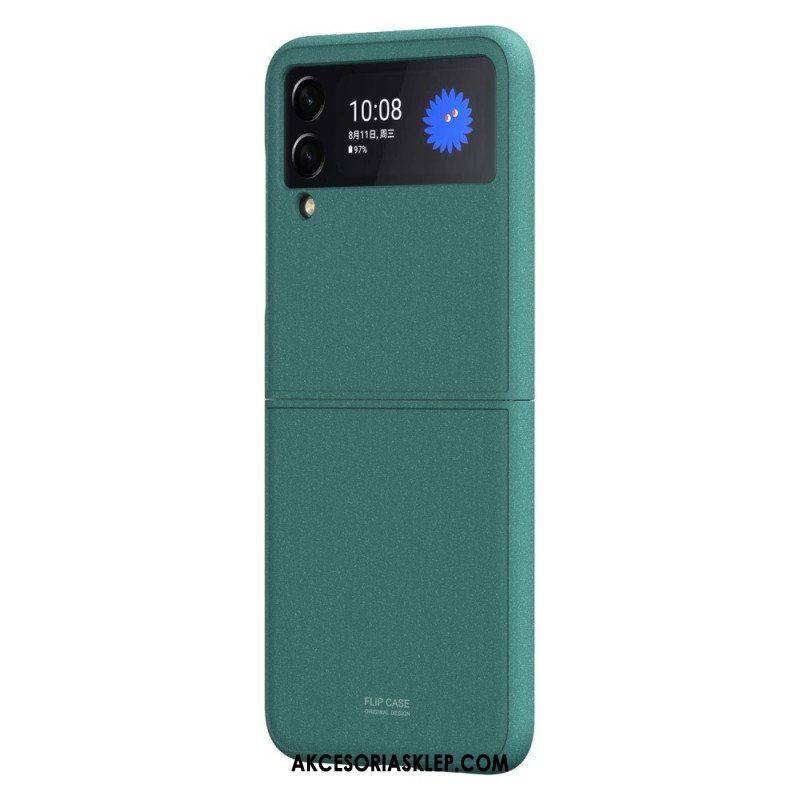 Futerały do Samsung Galaxy Z Flip 3 5G Etui Folio Styl Piaskowania