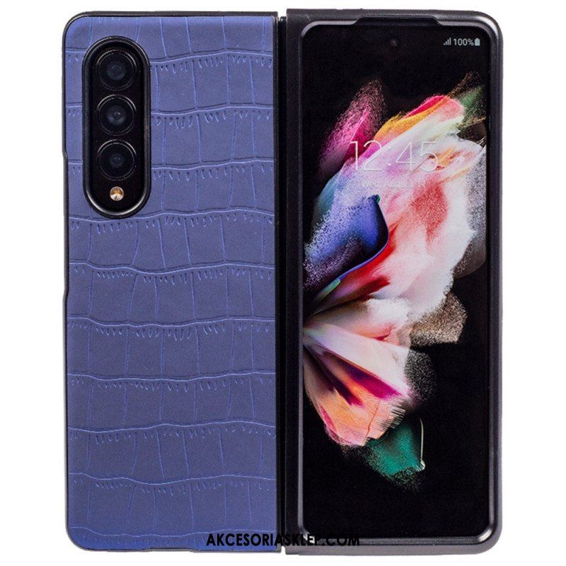 Futerały do Samsung Galaxy Z Fold 4 Wytłaczany Krokodyl