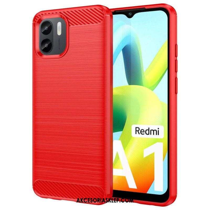 Futerały do Xiaomi Redmi A1 Szczotkowane Włókno Węglowe