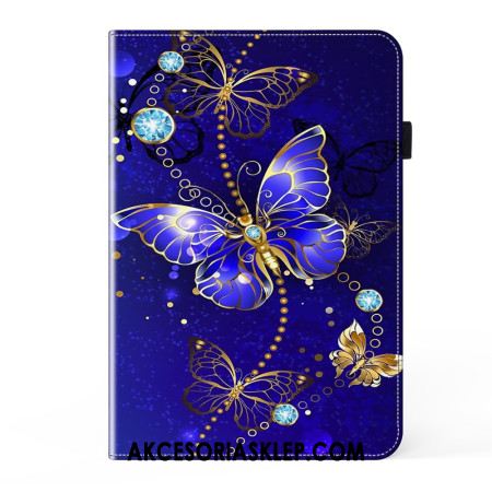 Case Samsung Galaxy Tab S9 Fe Etui Na Telefon Diamentowe Motyle